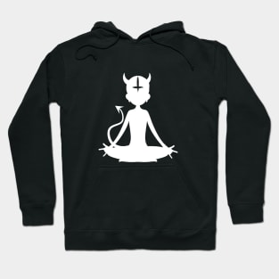 Satanic Yoga | White Yogi | Wear Satan Hoodie